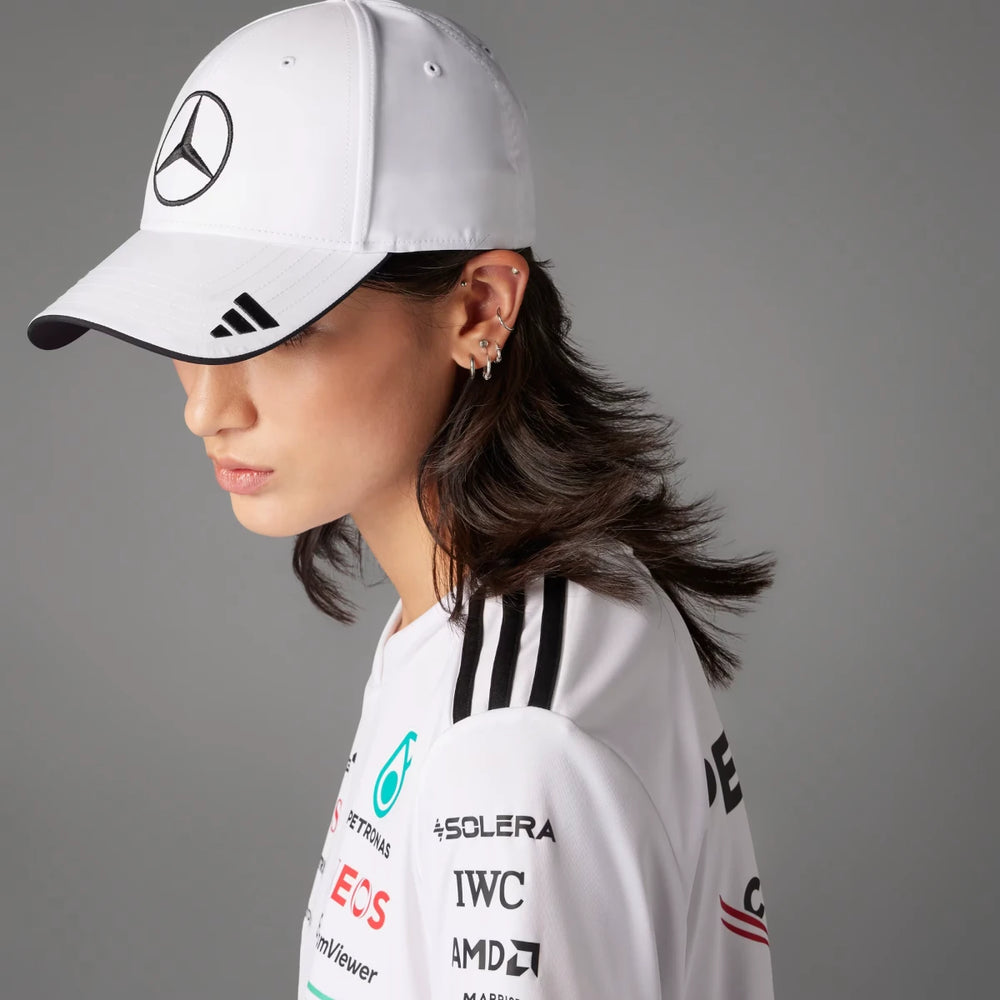 Mercedes AMG F1 Team White 2025 Cap – Autocubo