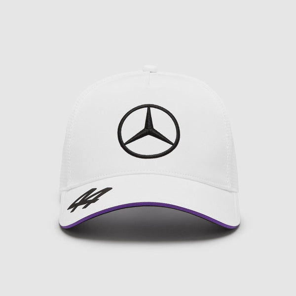 Boné Lewis Hamilton Trucker Branco - Mercedes AMG Petronas Motorsport