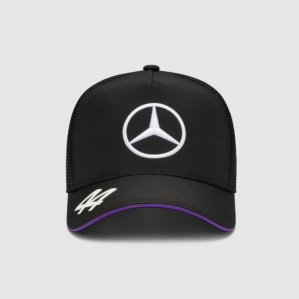 Boné Lewis Hamilton Trucker Preto - Mercedes AMG Petronas Motorsport