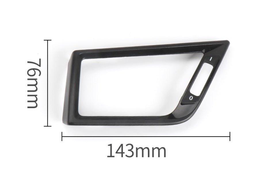 Moldura P/ Grelha Ventilação Frontal Esquerda Preto Matte BMW X1 E84 2010 - 2015 - GTD Car Parts