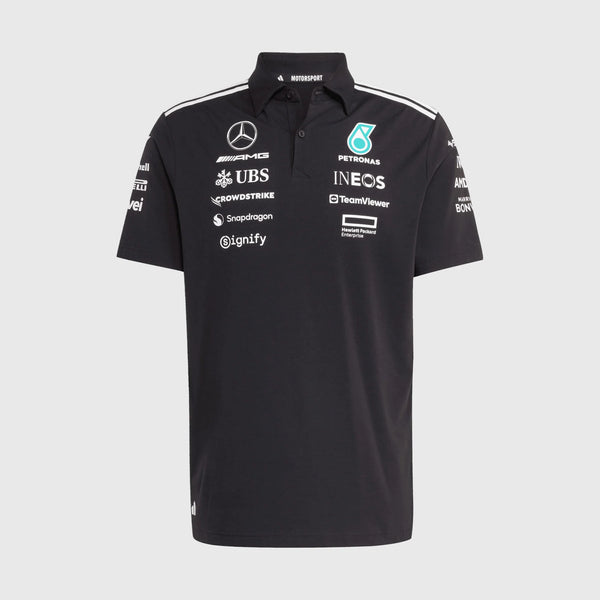 Mercedes AMG Petronas F1 Black 2025 Polo 