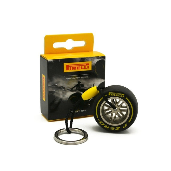 Pirelli F1 Yellow Tyre Keyring