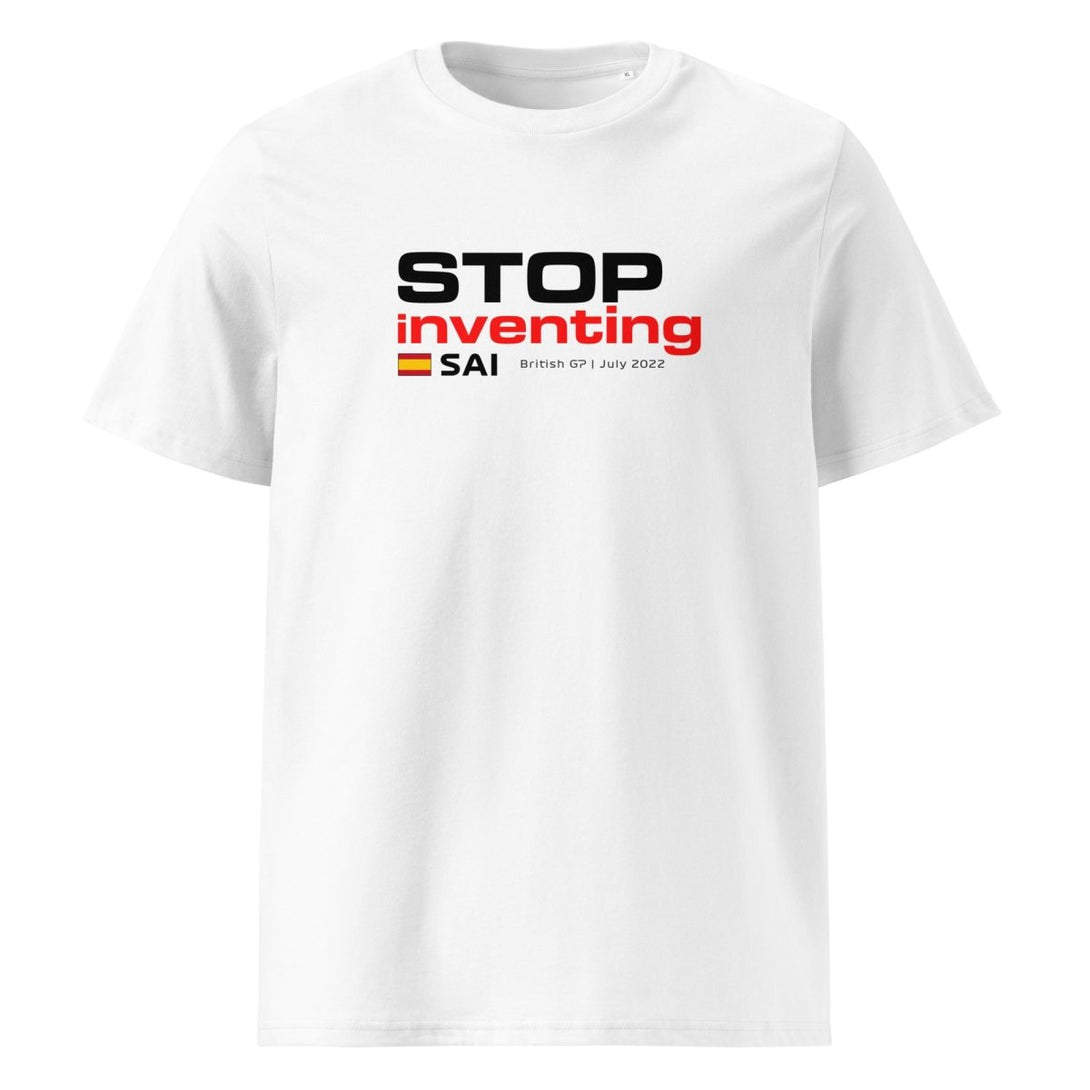 T - shirt Carlos Sainz Formula 1 Stop Inventing - Autocubo